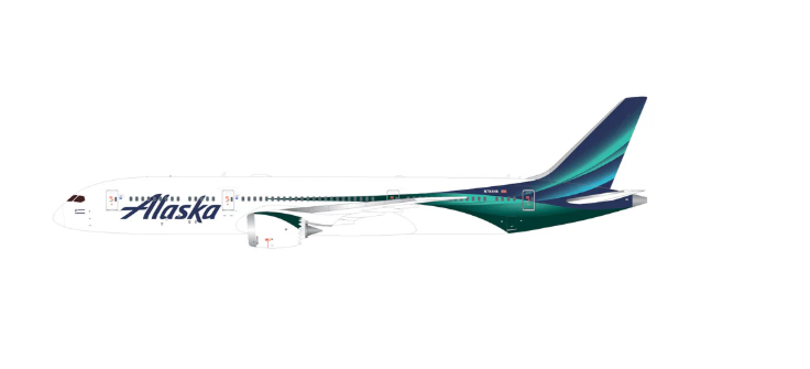 GJASA2400 | Gemini Jets 1:400 | Boeing 787-9 Dreamliner Alaska Airlines N784HA | is due April 2026