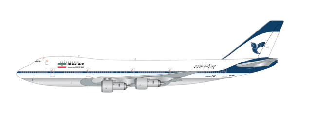 GJIRA2305 | Gemini Jets 1:400 | Boeing 747-100B Iran Air EP-IAM Polished Belly | is due April 2026