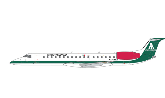 GJMXA2267 | Gemini Jets 1:400 | Embraer ERJ-145EP Mexicana XA-MBR | is due April 2026