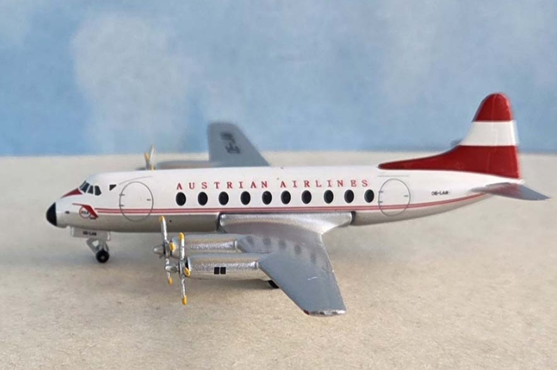 AC411457 | Aero Classics 1:400 | Vickers Viscount 700 Austrian Airlines OE-LAN