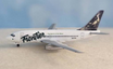 Boeing 737-200 Frontier Airlines die-cast aircraft model in 1:400 scale.