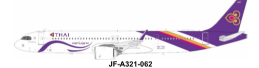 JF-A321-062 | J-Fox Models 1:200 | Airbus A321-251NX Thai Airways International HS-TOA | is due July 2026