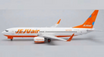 JC Wings 1:200 die-cast metal Boeing 737-800 with winglets Jeju Air model.