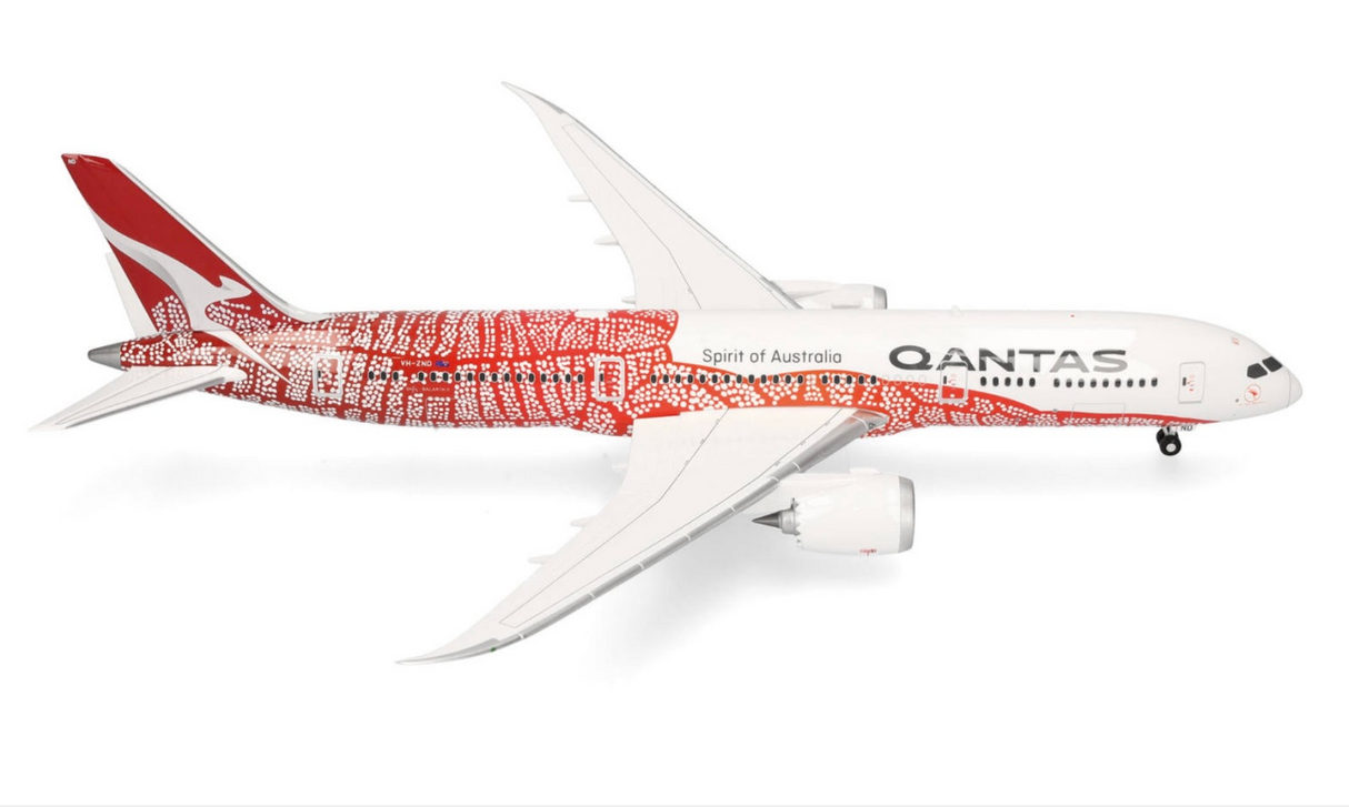 574099 | Herpa Wings 1:200 | Boeing 787‑9 Qantas Airways VH-ZND Yam Dreaming | is due May 2026