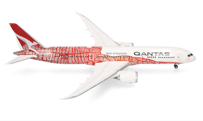 574099 | Herpa Wings 1:200 | Boeing 787‑9 Qantas Airways VH-ZND Yam Dreaming | is due May 2026