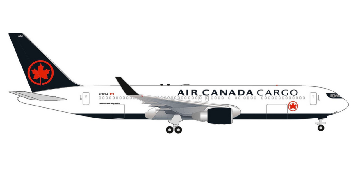 539210 | Herpa Wings 1:500 | Boeing 767‑300F w/ Winglets Air Canada Cargo C-GHLV | is due May 2026