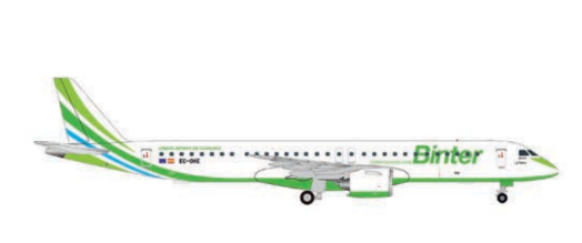 539265 | Herpa Wings 1:500 | Embraer E195-E2 Binter Canarias EC-OHE “La Palma” | is due May 2026