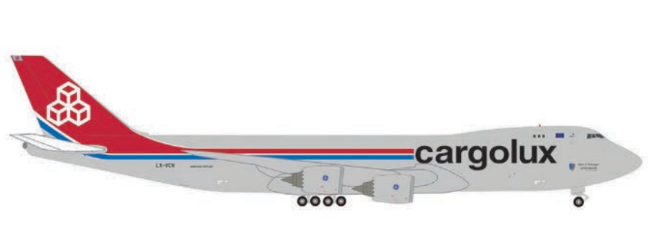 539234 | Herpa Wings 1:500 | Boeing 747-8F Cargolux – LX-VCN “Spirit of Schengen” | is due May 2026