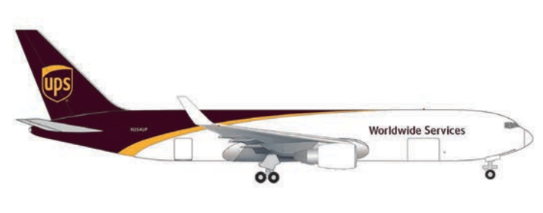 526166-001 | Herpa Wings 1:500 | Boeing 767-300F UPS Airlines N354UP | is due May 2026