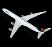 YY Wings 1:400 scale die-cast metal model of a Lufthansa Airbus A340-600.