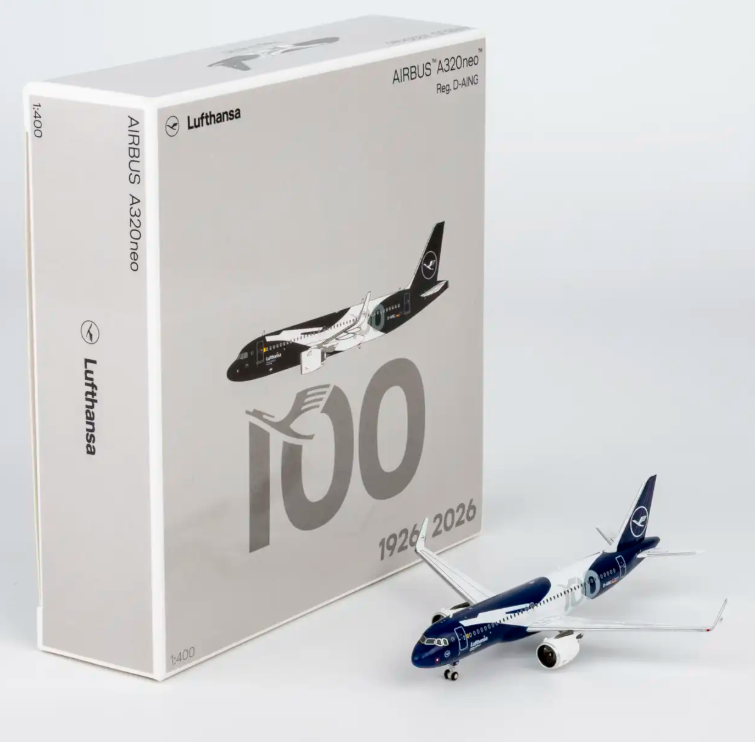 NG15072 | NG Models 1:400 | Airbus A320neo Lufthansa D-AING (100 Years Anniversary)