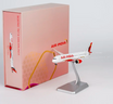 Boeing 787-9 Dreamliner die-cast model in Air India livery with display stand included.