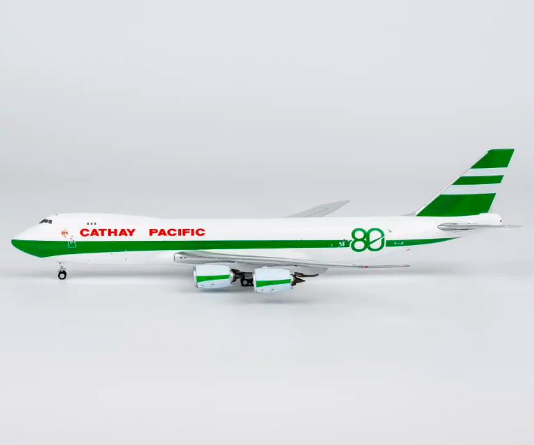 NG78043 | NG Models 1:400 | Boeing 747-8F Cathay Pacific B-LJE 80 Years Anniversary Retro Livery (with luxurious package) (with stand)