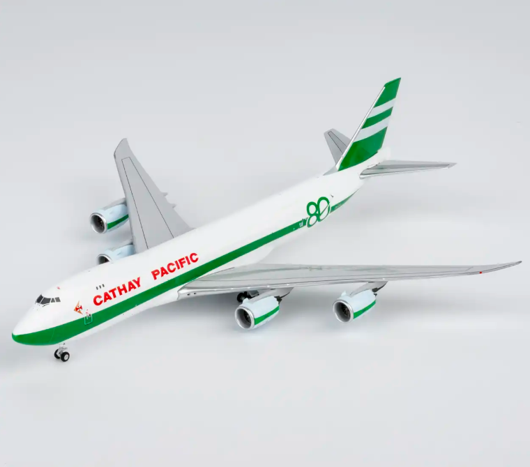 NG78043 | NG Models 1:400 | Boeing 747-8F Cathay Pacific B-LJE 80 Years Anniversary Retro Livery (with luxurious package) (with stand)