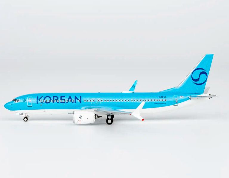 NG88047 | NG Models 1:400 | Boeing 737 MAX 8 Korean Air HL8567 (Korean Air's first 737-8 in 2025's new standard livery)
