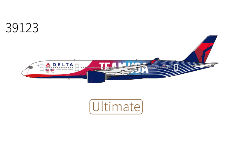 NG39123 | NG Models 1:400 | Airbus A350‑900 Delta Air Lines TEAM USA #3; Luxurious Packaging) (with stand) | is due May 2026