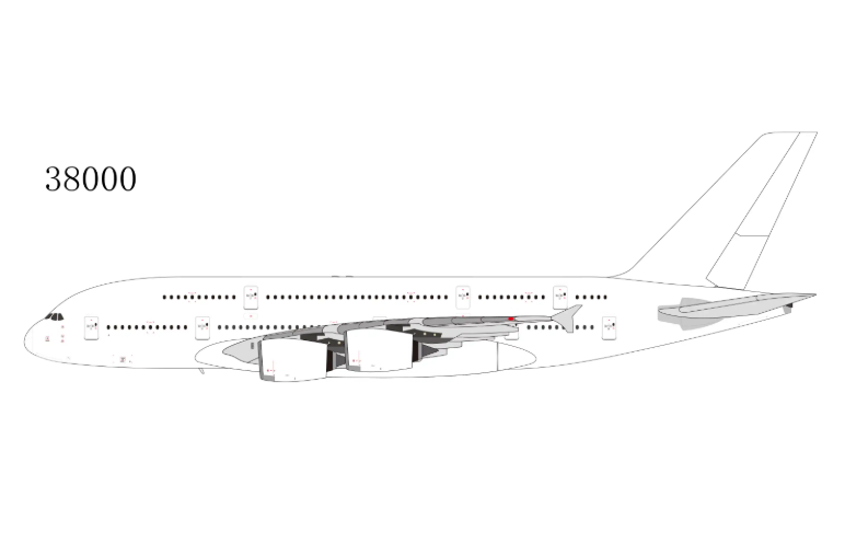 NG8000 | NG Models 1:400 | AIRBUS A380 BLANK NEW MOULD | is due May 2026