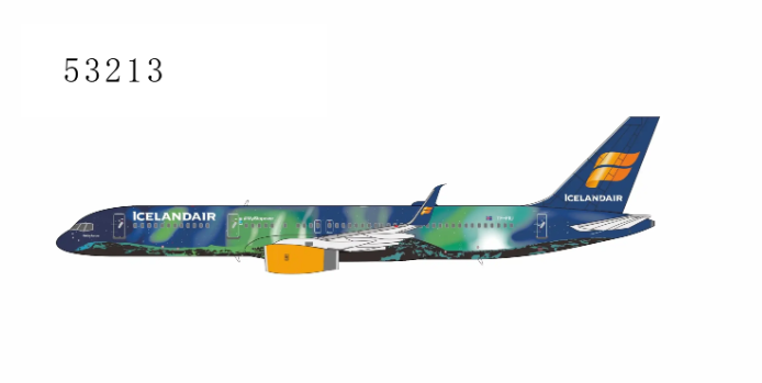NG53213 | NG Models 1:400 | Boeing 757-200/w Icelandair TF-FIU Aurora (Northern Lights) | is due May 2026