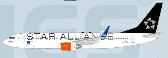 XX20179 | JC Wings 1:200 | Boeing 737-800 Scandinavian Airlines LN-RRW "Star Alliance"  | is due June 2026