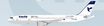 JC Wings 1:200 scale die-cast metal model Airbus A300-600R Iran Air aircraft with stand.