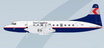 JC Wings 1:400 scale die-cast metal model Convair CV-580 Inter-Canadien aircraft.
