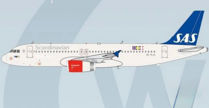 XX40250 | JC Wings 1:400 |  Airbus A320‑200 Scandinavian Airlines  SE-RJE | is due June 2026