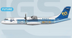JC Wings 1:400 scale die-cast metal Mandarin Airlines ATR 72-600 model aircraft.