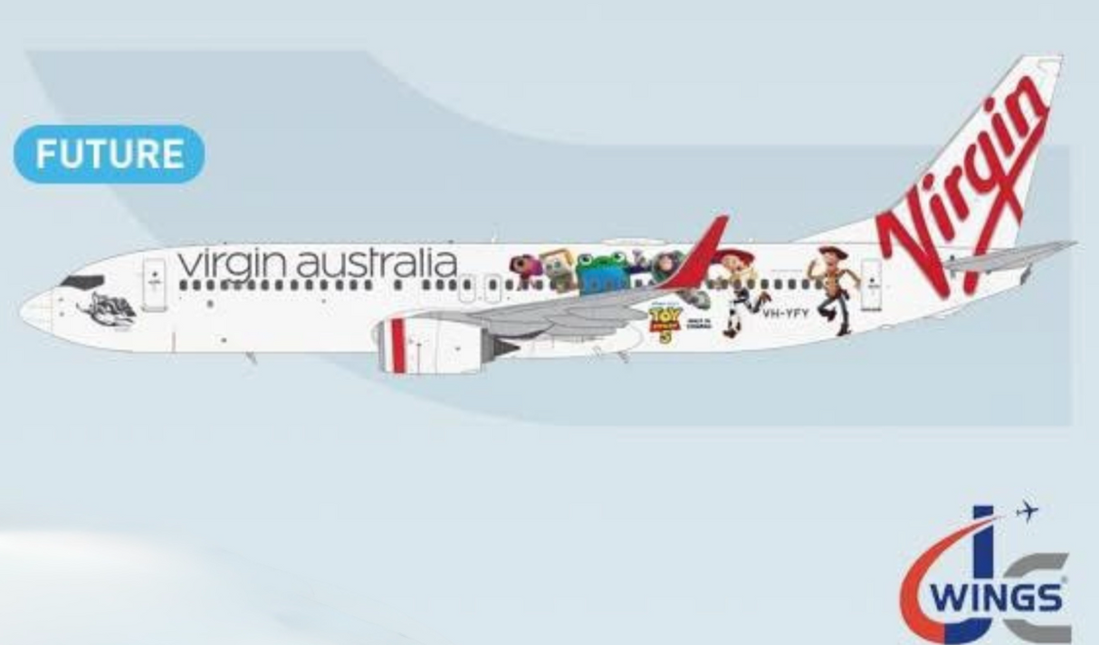 XX40900 |  JC Wings 1:400 | Boeing 737‑800 w/ Winglets  Virgin Australia VH-YFY | FUTURE RELEASE