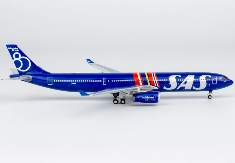 NG62087 | NG Models 1:400 | Airbus A330‑300 Scandinavian Airlines LN-RKR Celebrating 80 Years | is due May 2026
