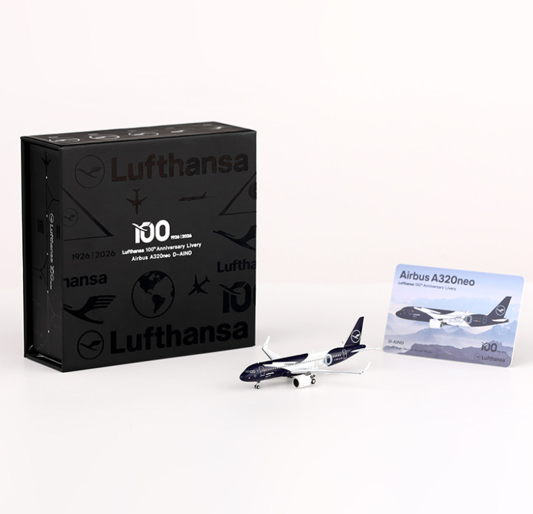 A420702 | HX Models 1:400 | Airbus A320neo Lufthansa D-AIND 100th Anniversary