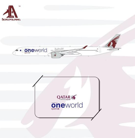 HA35K0007| Aero Polaris 1:400 | Airbus A350-1000 Qatar Airways A7-ANE Oneworld | is due July 2026