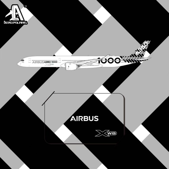 HA35K0011 | Aero Polaris 1:400 | Airbus A350-1000 Carbon Fiber House Livery F-WLXV | is due July 2026