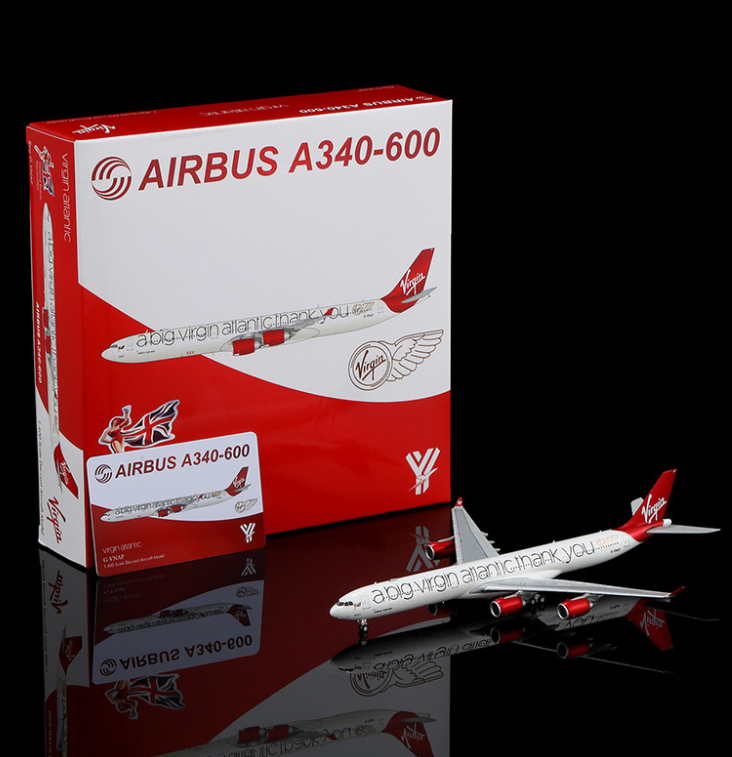 YY34622 | YY Wings 1:400 | Airbus A340‑600 Virgin Atlantic G-VNAP A Big Virgin Atlantic Thank You