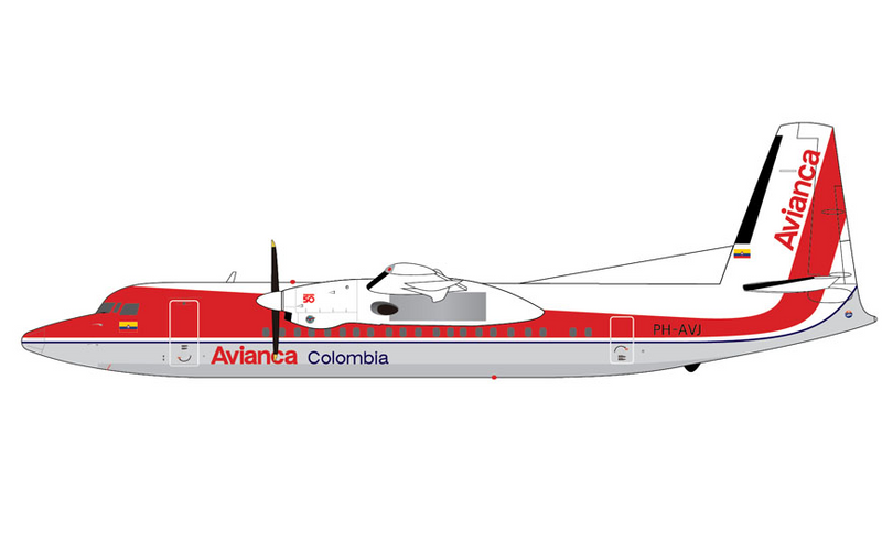 G2AVA1500 | Gemini Jets 1:200 | Fokker 50 Avianca Colombia PH-AVJ | is due July 2026