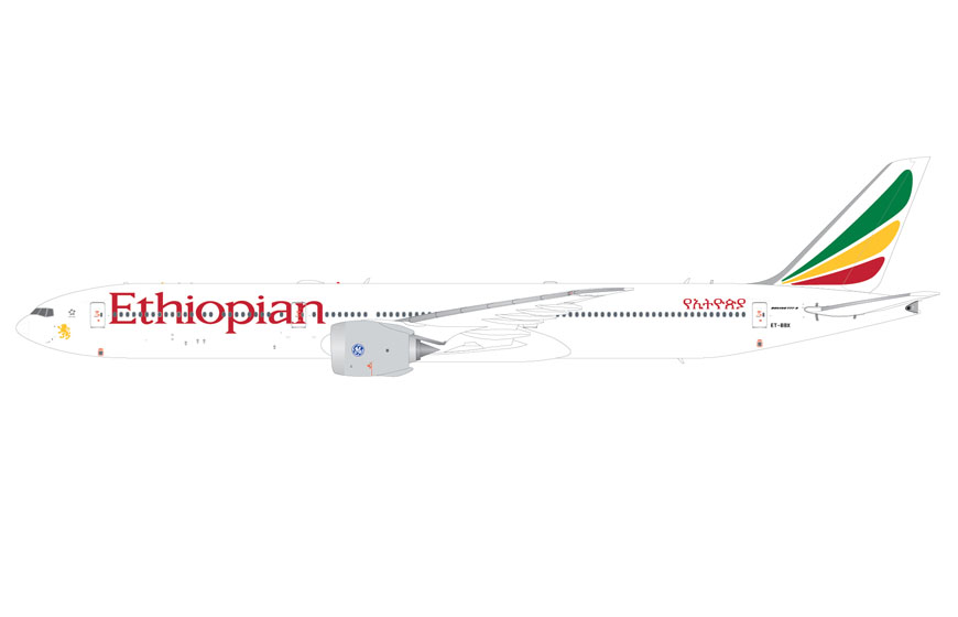 G2ETH1324 | Gemini Jets 1:200 | Boeing 777-9 Ethiopian Airlines ET-BBX