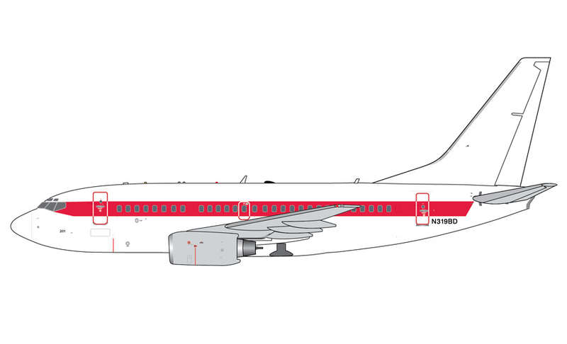 GJEGG2419 | Gemini Jets 1:400 | Boeing 737-600 EG&G Janet N319BD | is due July 2026