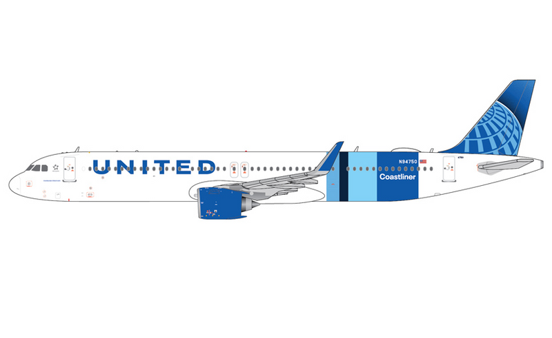 GJUAL2423 | Gemini Jets 1:400 | Airbus A321neo United Airlines N94750 Coastliner | is due July 2026