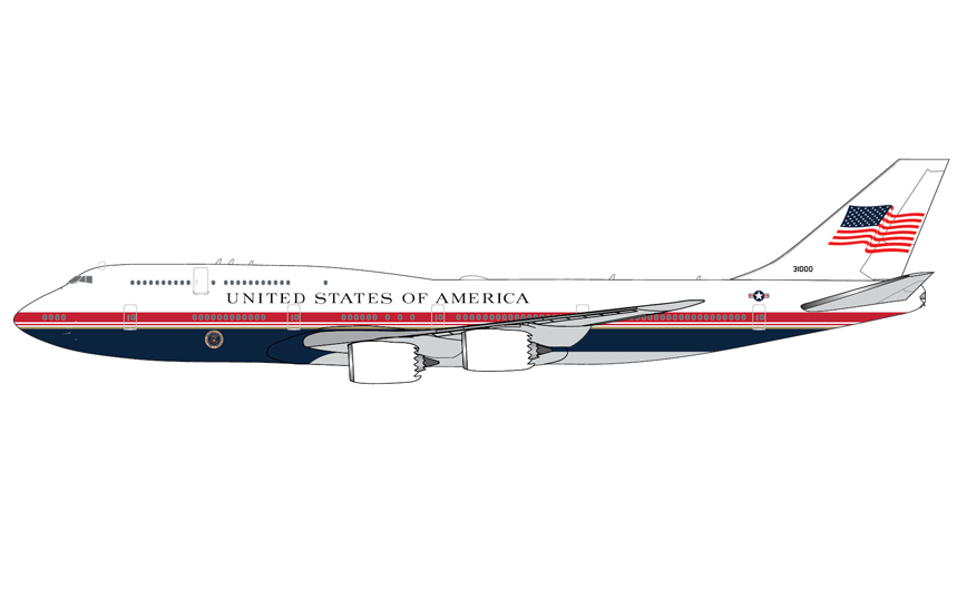 GJAFO2401 | Gemini Jets 1:400 | Boeing 747-8 VC-25B USAF 31000 Air Force One