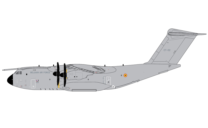 GMBAF156 | Gemini Jets 1:400 | Airbus A400M Belgian Air Force CT-02