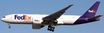 Die-cast metal Aviation 400 Boeing 777-FS2 FedEx Express model.