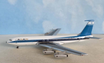 Die-cast metal 1:400 scale model of a Boeing 707-300 EL AL 4X-ATC.
