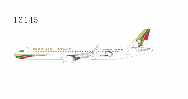 NG13145 | NG Models 1:400 | Airbus A321neo Gulf Air A9C-NB (75th Anniversary livery) | is due July 2026
