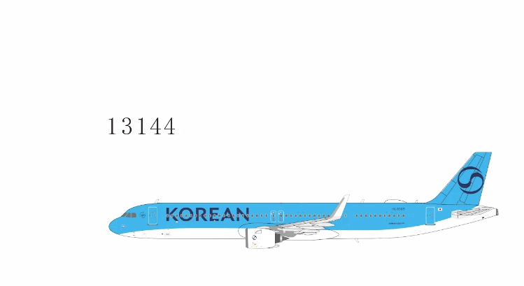 NG13144 | NG Models 1:400 | Airbus A321neo Korean Air HL8509 (Korean Air's first A321 in 2025's new standard livery) | is due July 2026