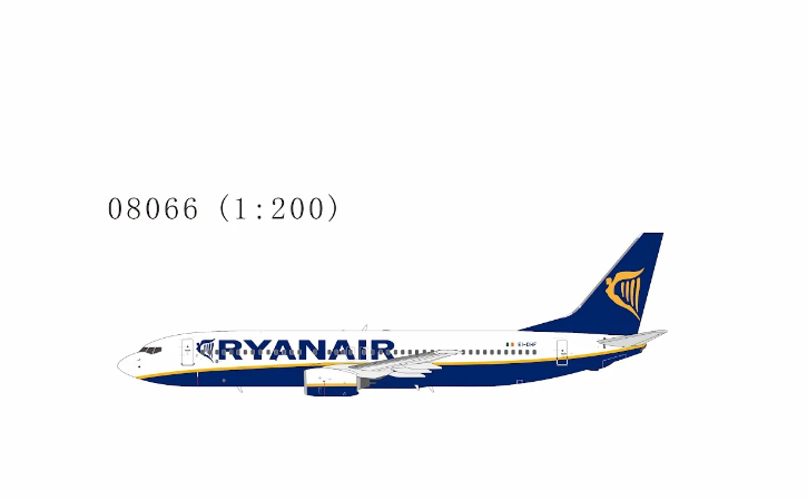 NG08066 | NG Models 1:200 | Boeing 737-800 Ryanair EI-DYL (current colours with scimitar winglets) | is due July 2026