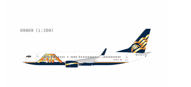 NG08069 | NG Models 1:200 | Boeing 737-800 American Trans Air - ATA Airlines N333TZ | is due July 2026