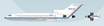 JC Wings 1:200 scale die-cast metal model of a Boeing 727-100 aircraft.