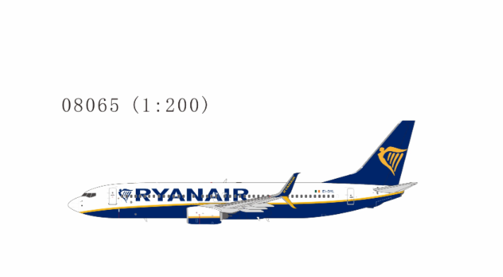 NG08065 | NG Models 1:200 | Boeing 737-800 Ryanair EI-DYL (current colours with scimitar winglets) | is due July 2026