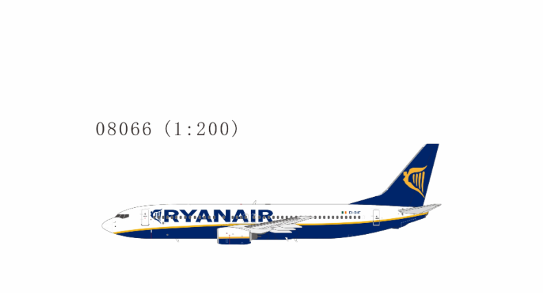 NG08066 | NG Models 1:200 | Boeing 737-800 Ryanair EI-DHF (old colours, without winglets) | is due July 2026
