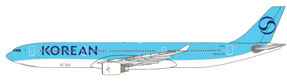 KAL126124 | Aether Model 1:500 | Airbus A330‑300 Korean Air HL8001 | is due July 2026
