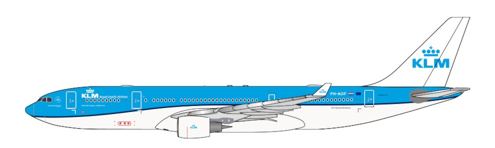 KLM126123 | Aether Model 1:500 |  Airbus A330‑200 KLM PH-AOF | is due July 2026